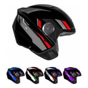 Capacete Aberto Ebf Spark Jet Sting Moto Sport Todas Cores